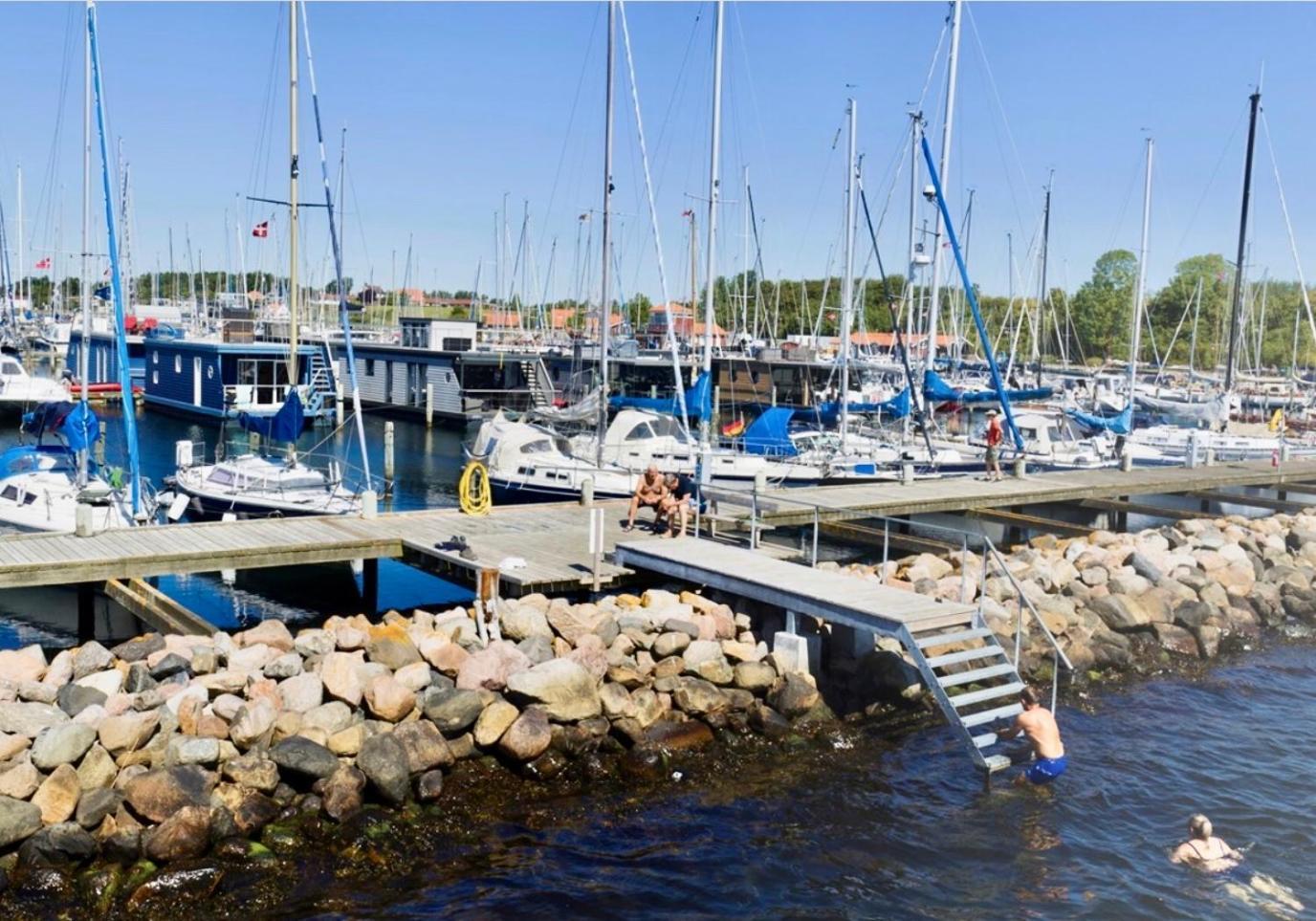Hausboot-Lafe Flensburger Foerde Hotel Egernsund Bagian luar foto